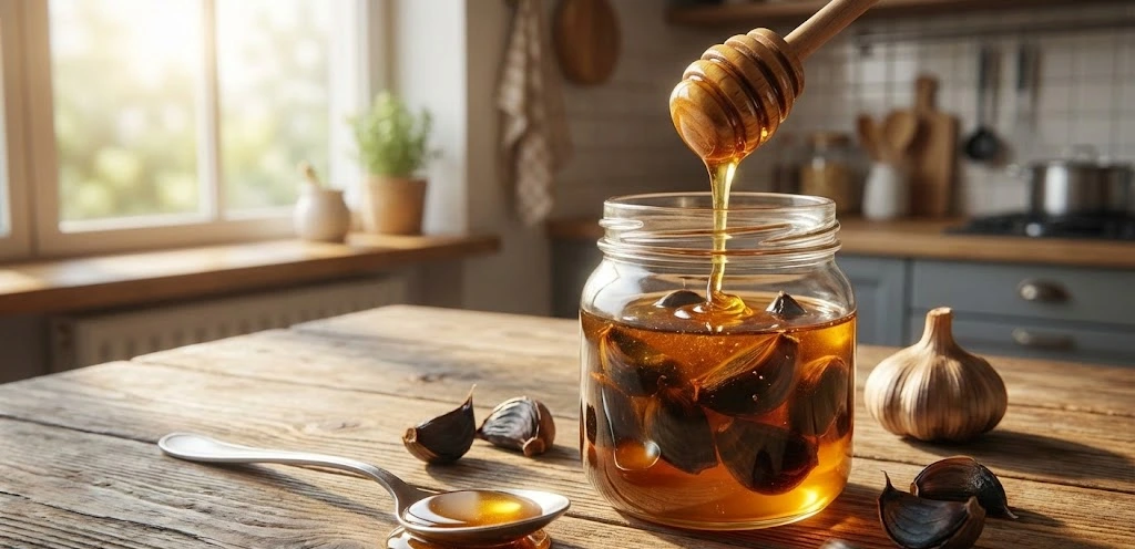 Jarabe casero de ajo Negro y miel: el aliado natural para este invierno