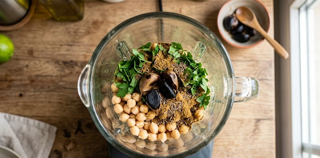 ¿Cómo hacer Hummus de Ajo Negro casero paso a paso?